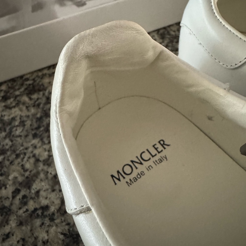 Moncler White Sneakers 38 - Picture 6 of 9